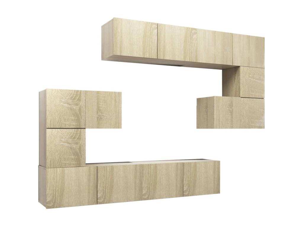 Wardrobe - Brown Wood, W 31.5 x D 11.8 x H 11.8 in