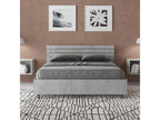 Bed - Gray Engineered Wood, W 57.9 x D 82.3 x H 35.8 in