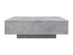 Coffee Table - Light Gray Wood, W 39.4 x D 39.4 x H 0 in
