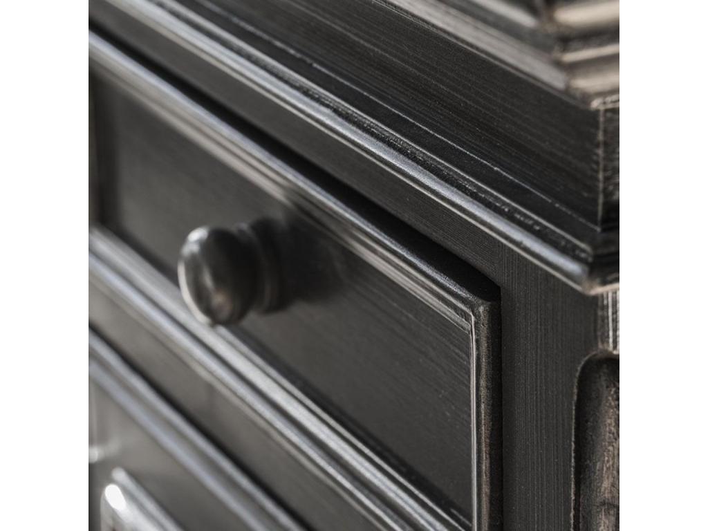 Home Item - Black Engineered Wood, W 16.1 x D 27.6 x H 13.4 in