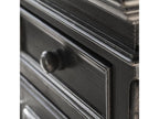 Home Item - Black Engineered Wood, W 16.1 x D 27.6 x H 13.4 in