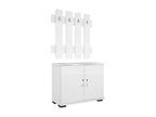 Cabinet - White Engineered Wood, W 28.3 x D 13.8 x H 50.8 in