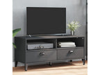 TV Stand - Gray Wood, W 41.7 x D 15.7 x H 18.3 in