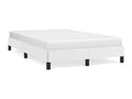Bed - White Faux Leather, W 79.9 x D 48.4 x H 9.8 in