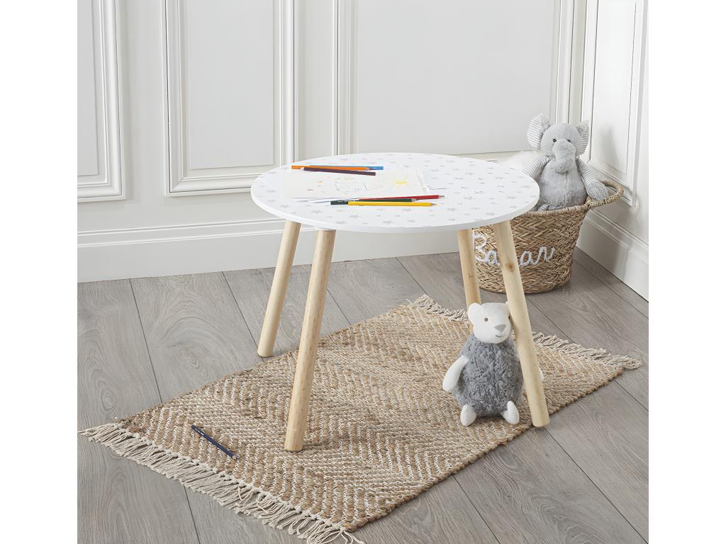 Table - White, W 23.6 x D 23.6 x H 16.9 in