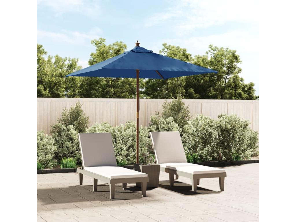 Patio Umbrella - Taupe Wood