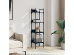 Bookcase - Black Wood, W 13.8 x D 11.8 x H 54.5 in