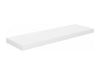 Set of 2 Shelfs - White Wood, W 31.5 x D 9.3 x H 1.5 in