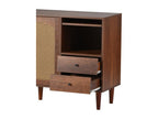 Sideboard - Brown Engineered Wood, W 51.2 x D 16.1 x H 29.5 in