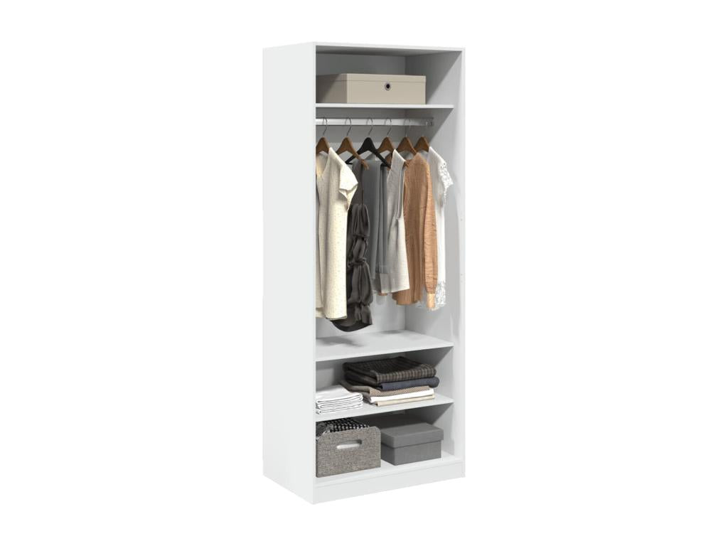 Home Item - White Wood, W 31.5 x D 19.7 x H 78.7 in