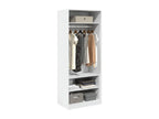 Home Item - White Wood, W 31.5 x D 19.7 x H 78.7 in