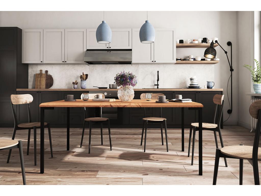 Table - Natural Hetre, W 66.9 x D 35.4 x H 30.7 in