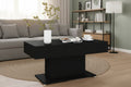 Coffee Table - Black Engineered Wood, W 37.8 x D 19.7 x H 17.7 in