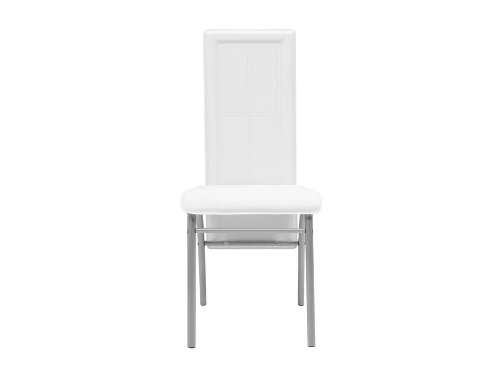 Set of 5 Home Items - White Steel, W 47.2 x D 27.6 x H 29.5 in