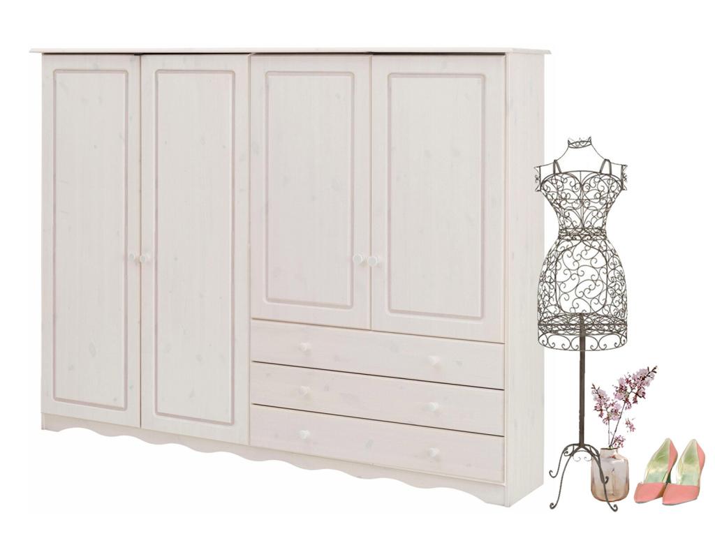 Cabinet - White Linen, W 15 x D 72.8 x H 54.3 in