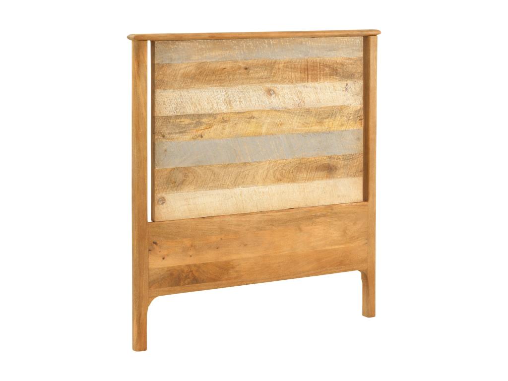 Bed - Brown Wood, W 58.3 x D 2.8 x H 47.2 in