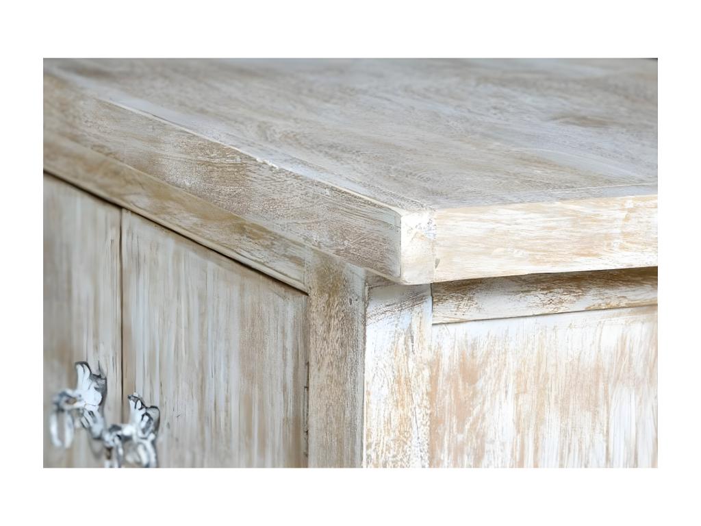 TV Stand - White Manguier, W 90.6 x D 19.7 x H 17.3 in