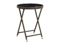 Table - Black Rattan, W 78.7 x D 78.7 x H 29.1 in