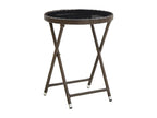 Table - Black Rattan, W 78.7 x D 78.7 x H 29.1 in