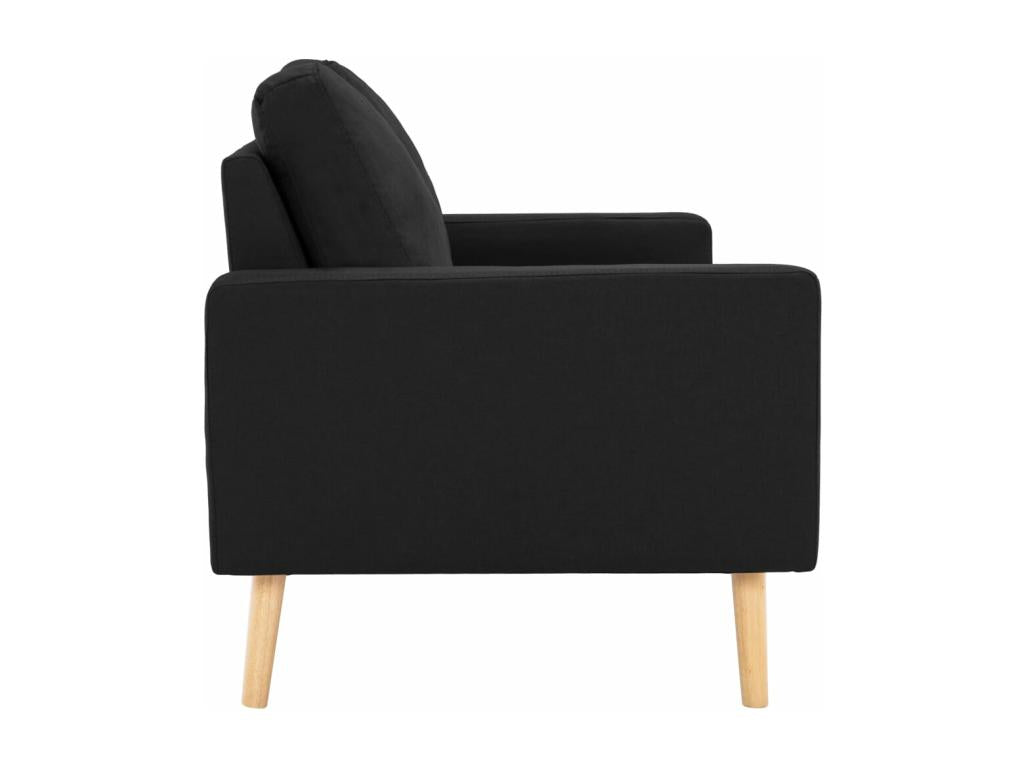 Sofa - Black Wood, W 51.2 x D 29.9 x H 32.5 in