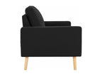 Sofa - Black Wood, W 51.2 x D 29.9 x H 32.5 in