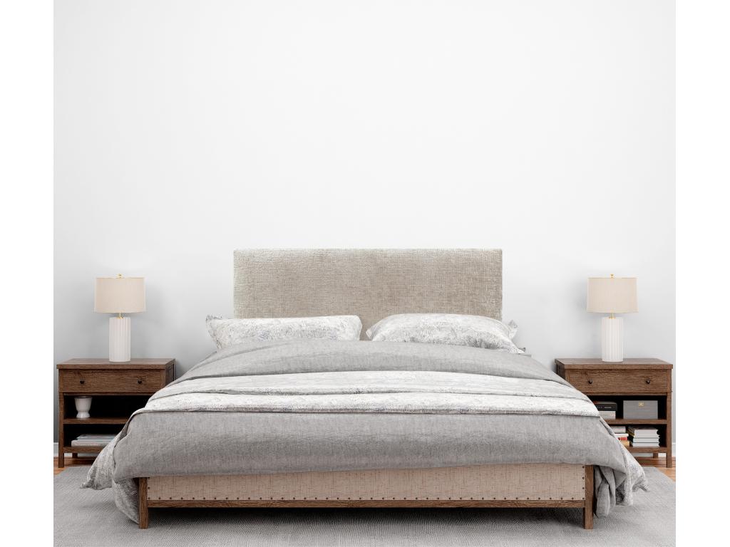 Bed - Beige Laine, W 37.4 x D 1.6 x H 41.3 in