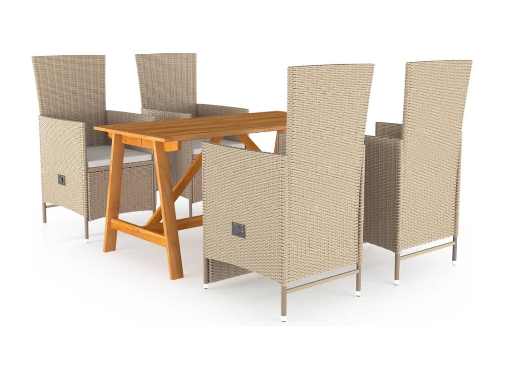 Set of 5 Home Items - Gray Resin, W 27.6 x D 27.6 x H 28.7 in