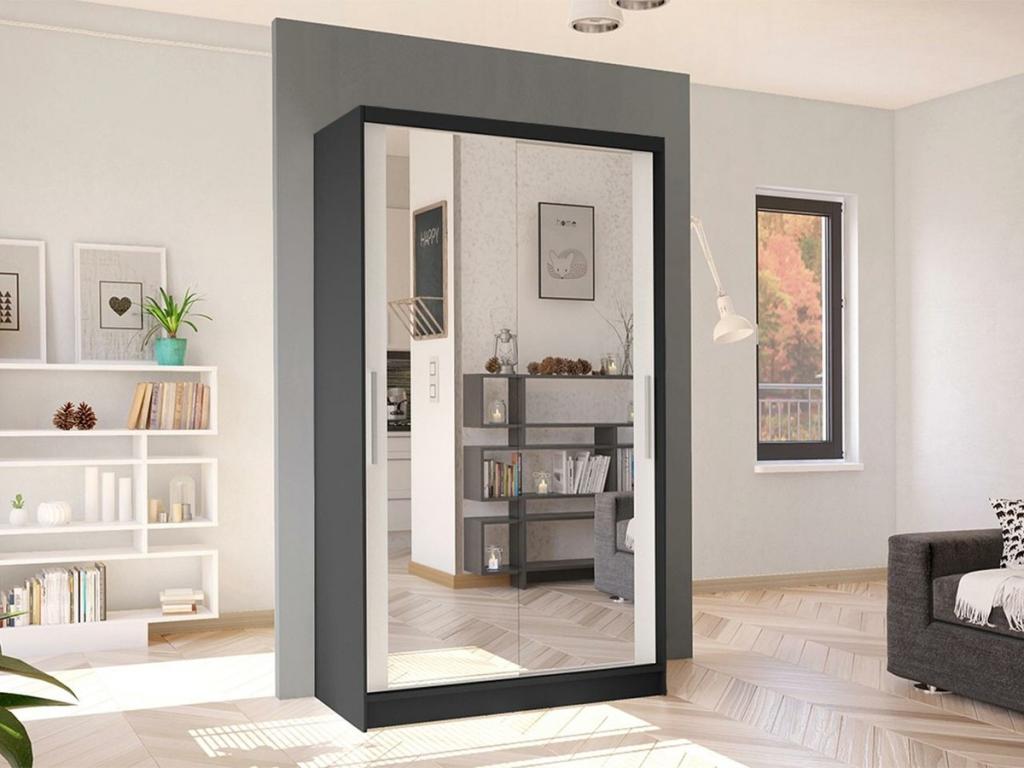 Wardrobe - White Engineered Wood, W 22.8 x D 22.8 x H 78.7 in