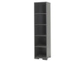 Bookcase - Gray Engineered Wood, W 16.3 x D 17.9 x H 76.9 in