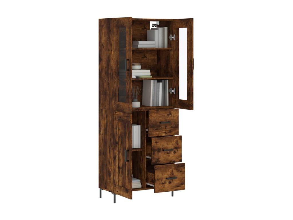 Sideboard - Brown Engineered Wood, W 27.4 x D 13.4 x H 70.9 in