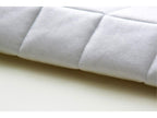Mattress - White Polyester Fabric, W 70.9 x D 78.7 x H 2.4 in