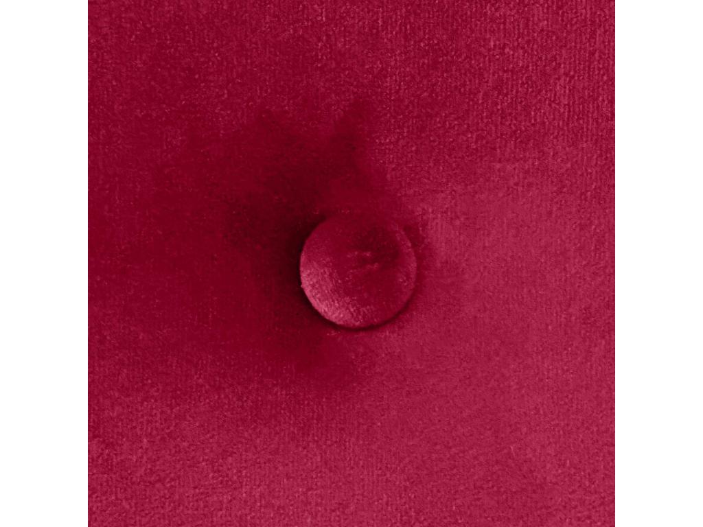 Bed - Red Velvet, W 37.4 x D 1.6 x H 19.7 in