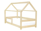Bed - Natural Engineered Wood, W 35.4 x D 53.1 x H 74.8 in