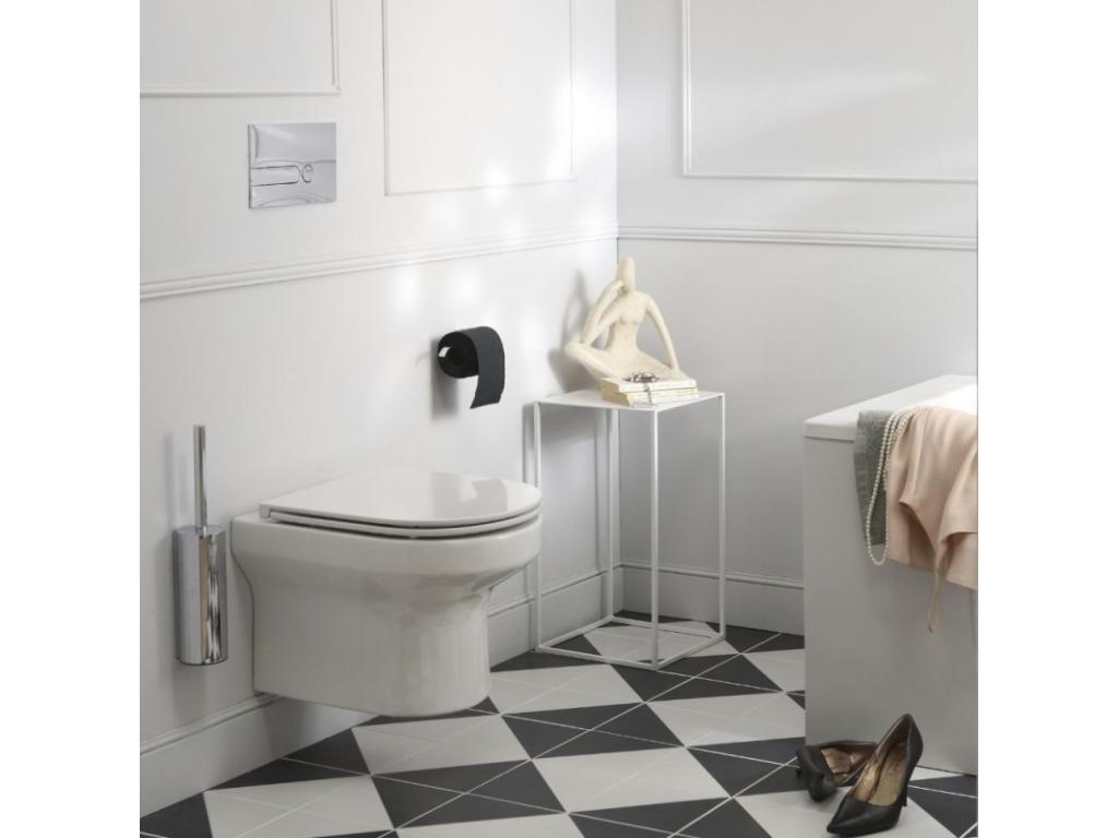 Home Item - Black Ceramic, W 14.2 x D 19.7 x H 16.5 in