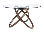 Table - Clear Glass, W 55.1 x D 55.1 x H 29.5 in