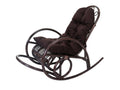 Armchair - Brown Wood, W 22.8 x D 54.7 x H 43.3 in