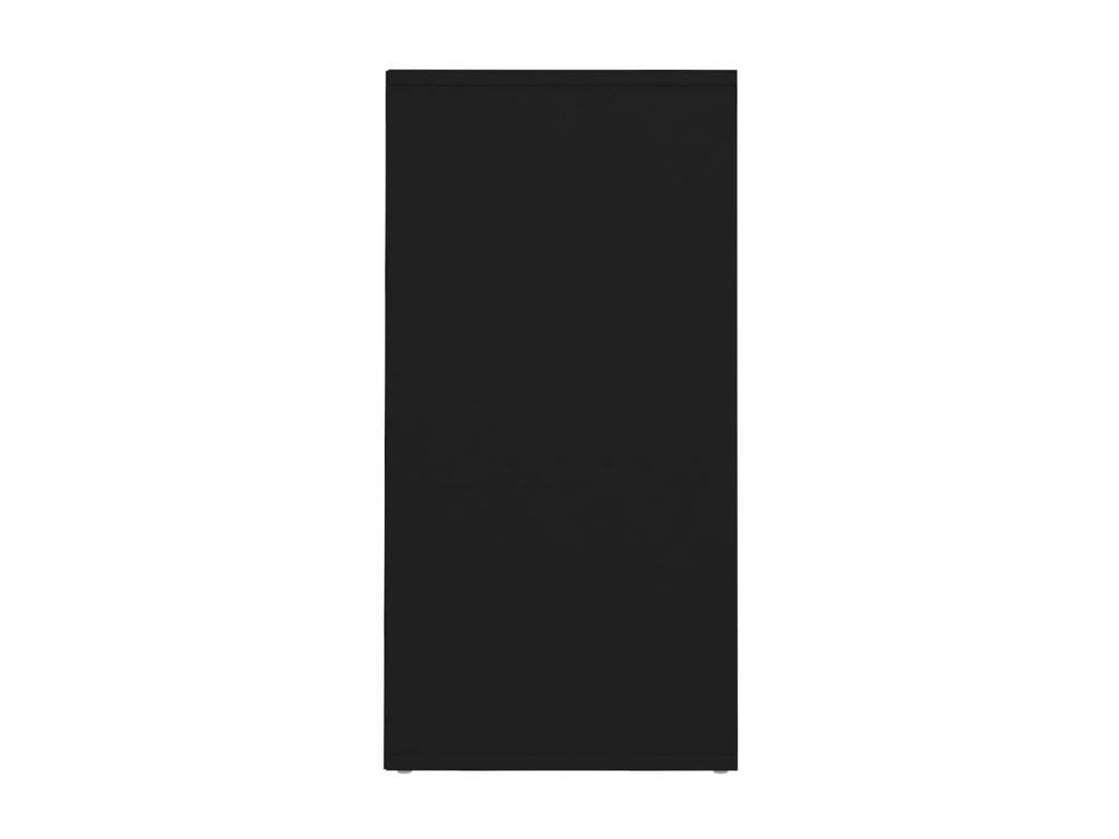 Set of 2 Wardrobes - Black Wood, W 12.4 x D 13.8 x H 27.6 in