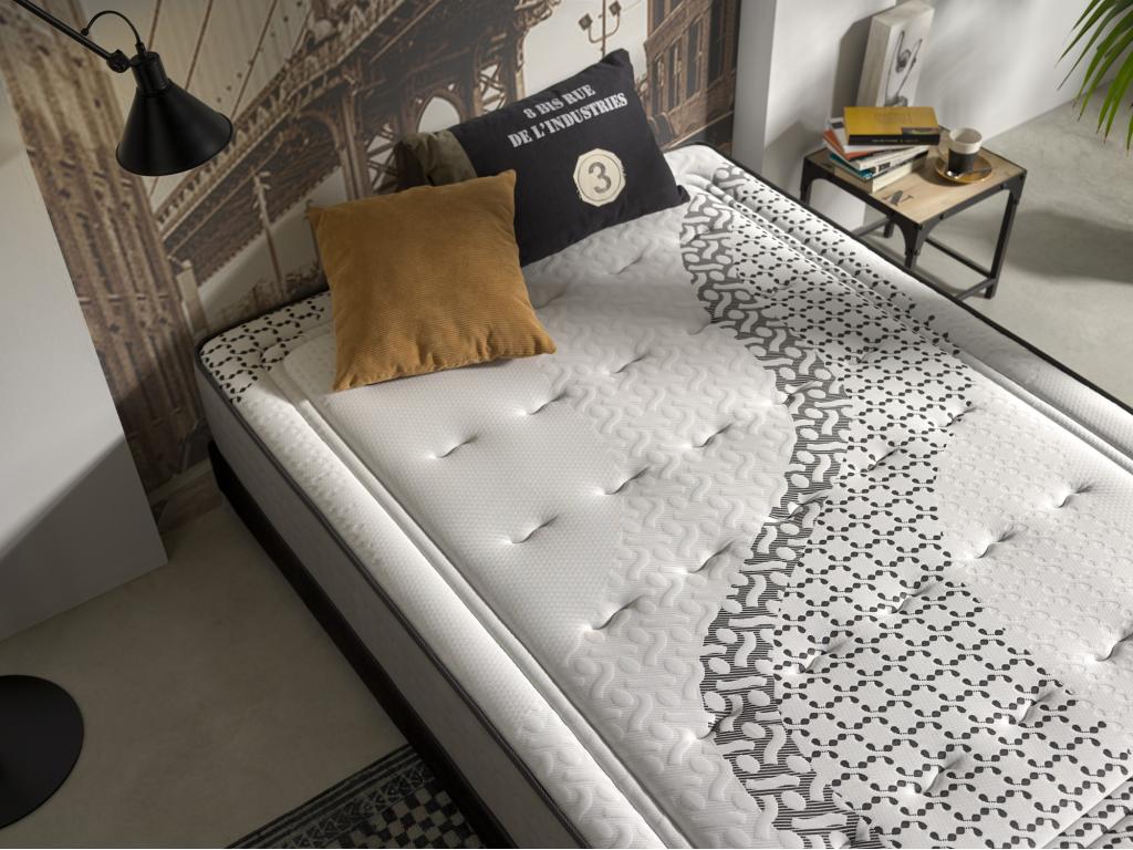 Mattress - W 74.8 x D 63 x H 9.4 in