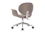 Set of 4 Chairs - Taupe Fabric, W 26.4 x D 24.4 x H 34.4 in