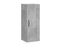 Wardrobe - Gray Engineered Wood, W 13.6 x D 13.4 x H 35.4 in