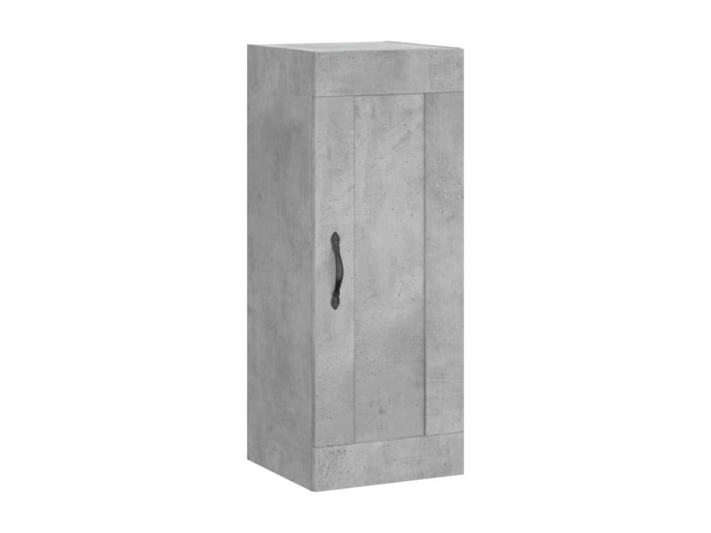 Wardrobe - Gray Engineered Wood, W 13.6 x D 13.4 x H 35.4 in