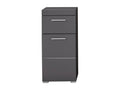Cabinet - Gray Engineered Wood, W 14.6 x D 31.1 x H 12.2 in