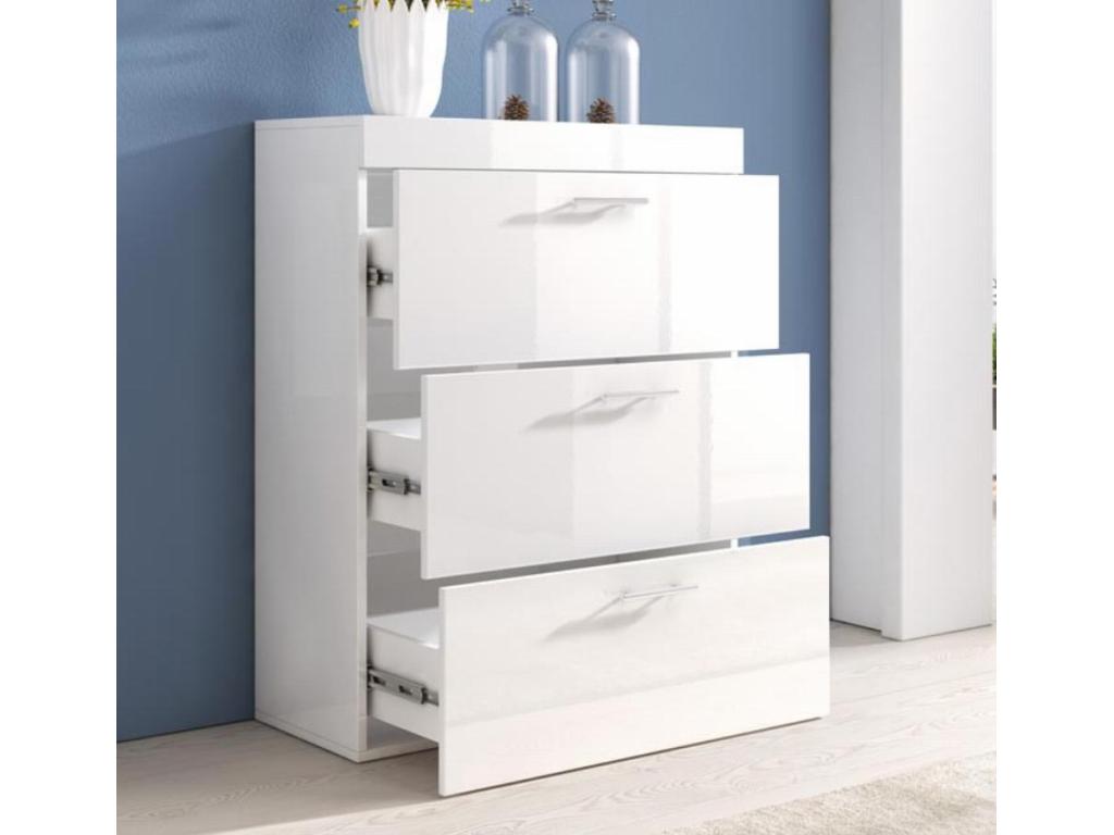 Dresser - White Engineered Wood, W 39 x D 14.2 x H 29.5 in