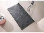 Shower Tray - Multicolore Resin, W 82.7 x D 27.6 x H 1.2 in