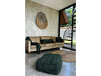 Home Item - Green Cotton, W 23.6 x D 23.6 x H 9.8 in
