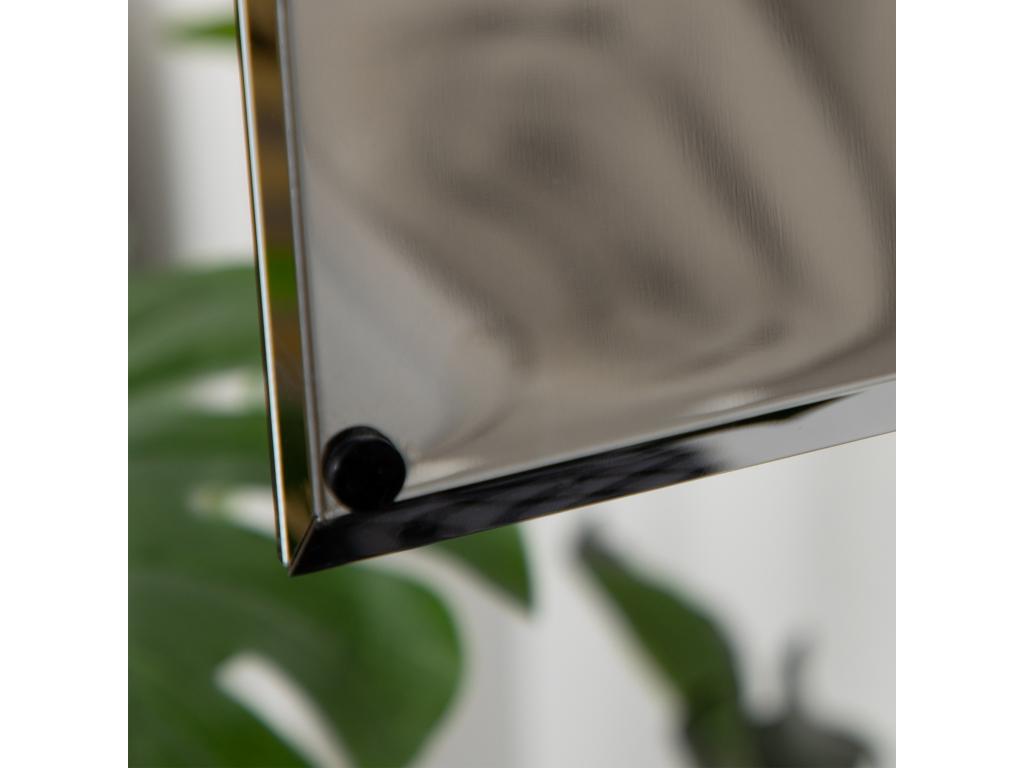 Wardrobe - Gray Stainless Steel, W 15.4 x D 4.7 x H 23.6 in