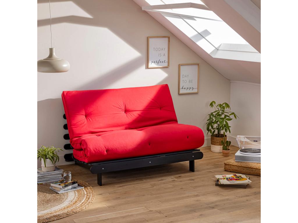 Latex Mattress - Red, W 78.7 x D 78.7 x H 5.1 in