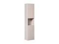 Wardrobe - Beige Engineered Wood, W 11.8 x D 9.8 x H 55.1 in