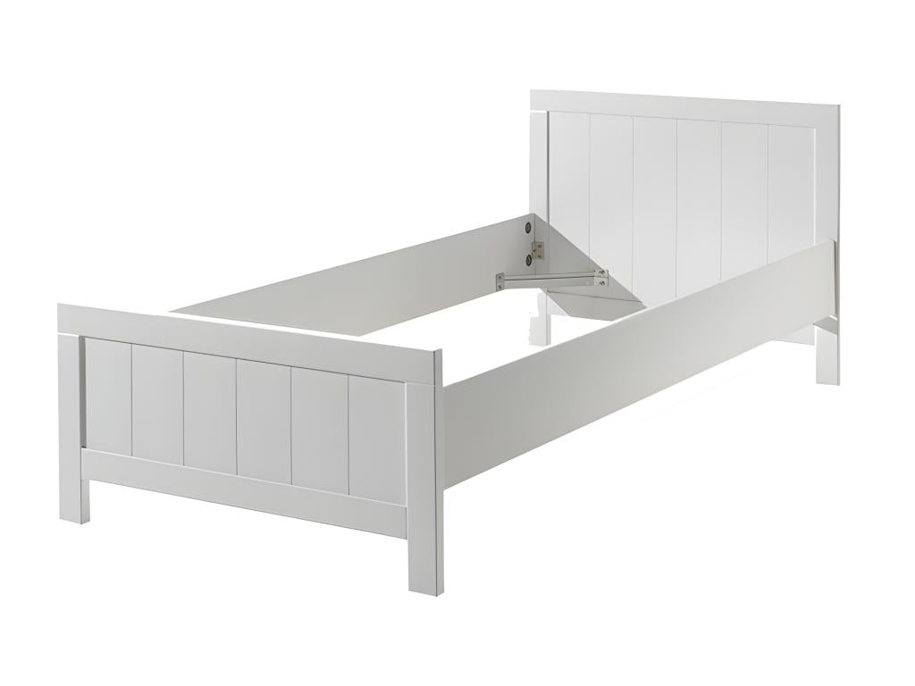 Bed - White Mdf, W 81.9 x D 37.8 x H 30.3 in