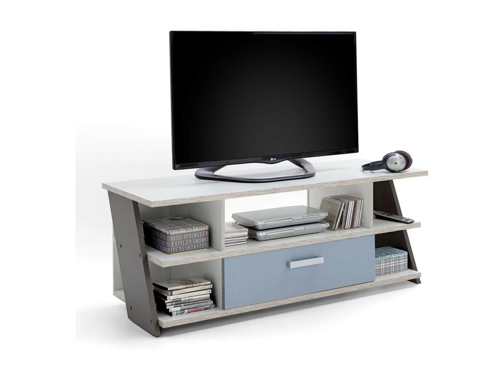 TV Stand - Beige Engineered Wood, W 53.1 x D 19.7 x H 20.3 in